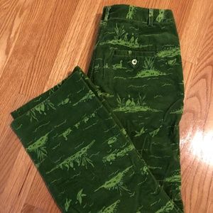 Lilly Pulitzer Green Duck Pond Corduroys!